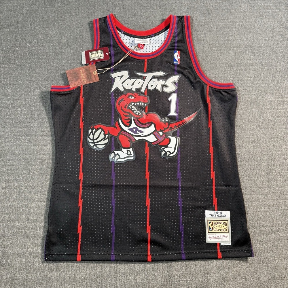 Rare NWT Mitchell & Ness Swingman 1998-99 McGrady Raptors Black Jersey Men's XL